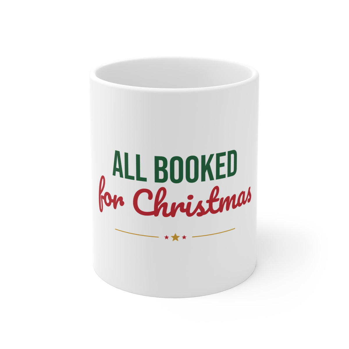 All Booked for Christmas Mug
