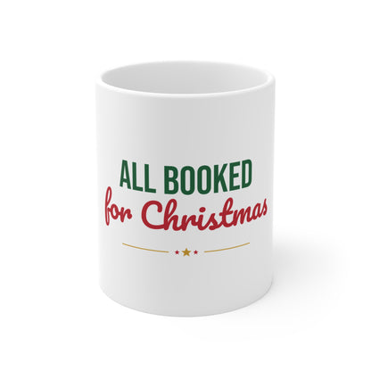 All Booked for Christmas Mug