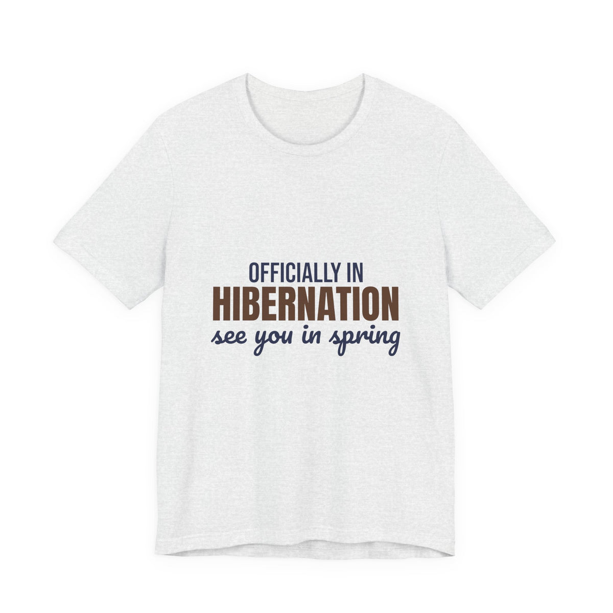 Officially in Hibernation See You in Spring Shirt, Funny Winter T-Shirt, Funny Winter Gift