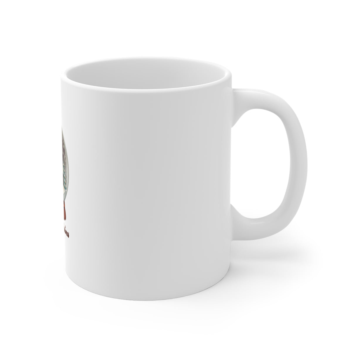 Cozy Cabin Christmas Snow Globe Mug, Cozy Cabin Christmas Snow Globe Mug 11oz