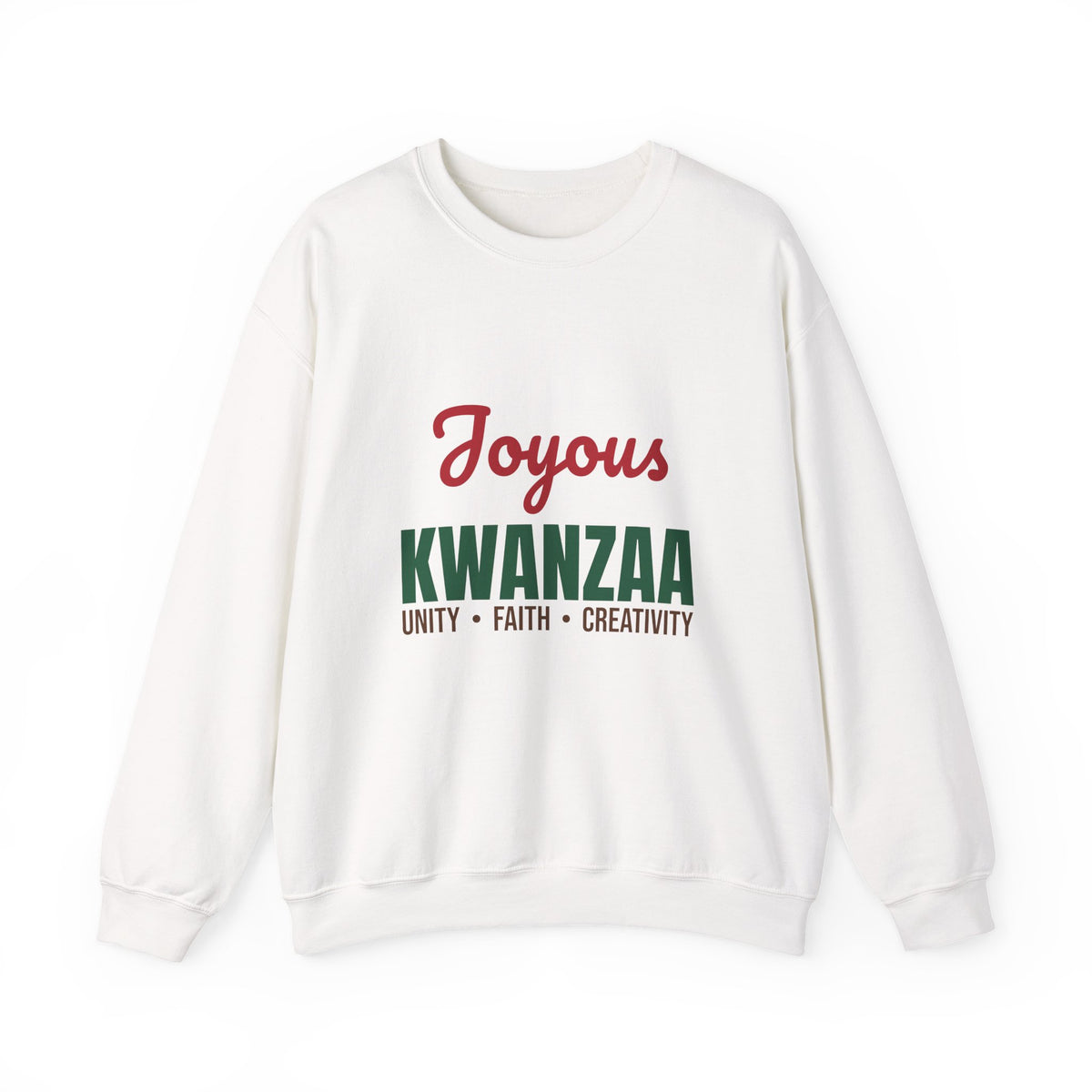 Joyous Kwanzaa Unity Faith Creativity Sweatshirt, Kwanzaa Crewneck Sweatshirt