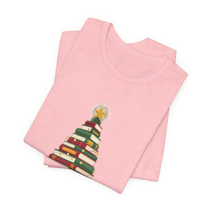 Merry Bookmas Shirt, Book Lover Christmas T-Shirt, Bookish Holiday Tee