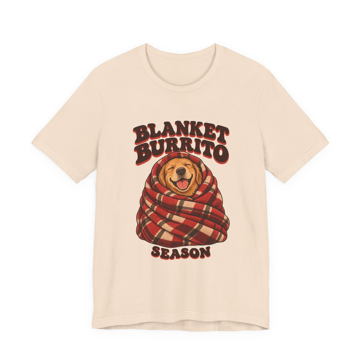 Blanket Burrito Season Golden Retriever Shirt, Cozy Golden Retriever T-Shirt, Cozy Golden Retriever Gift