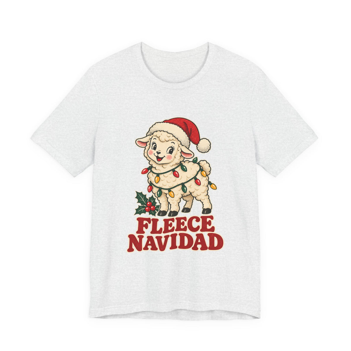 Fleece Navidad Christmas Sheep Shirt, Sheep Christmas T-Shirt, Sheep Christmas Gift