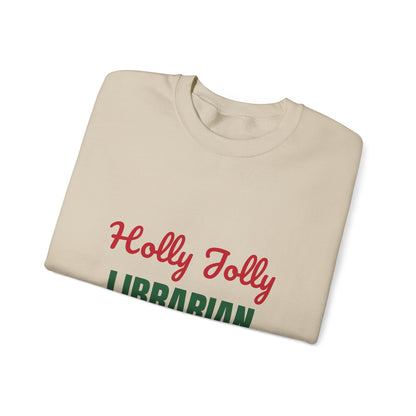 Holly Jolly Librarian Sweatshirt, Librarian Christmas Crewneck, Librarian Gift
