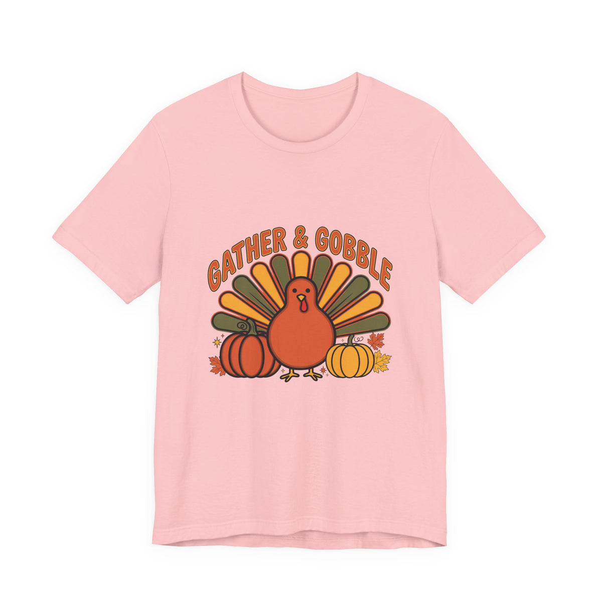 Gather and Gobble Retro Turkey Shirt, Gather and Gobble Thanksgiving Shirt, Retro Turkey Tee