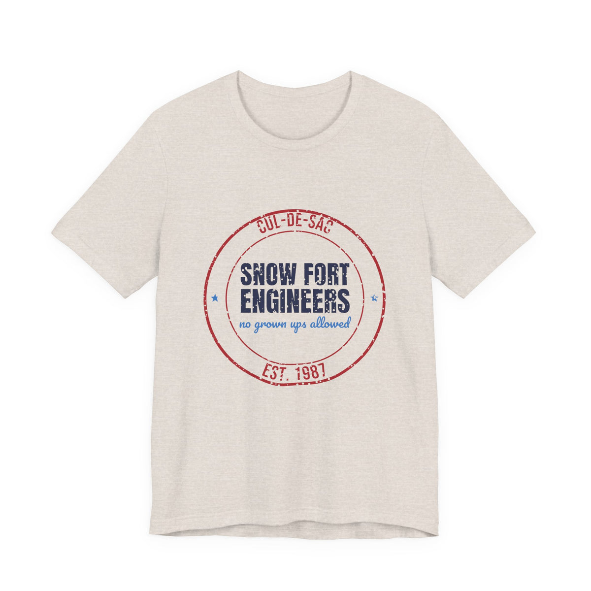 Cul-de-Sac Snow Fort Engineers Est. 1987 Shirt, Vintage Winter T-Shirt, Vintage Winter Gift