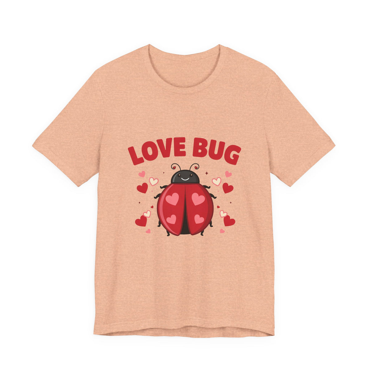 Love Bug Valentine Ladybug Shirt, Ladybug Valentine T-Shirt, Valentines Day Tee
