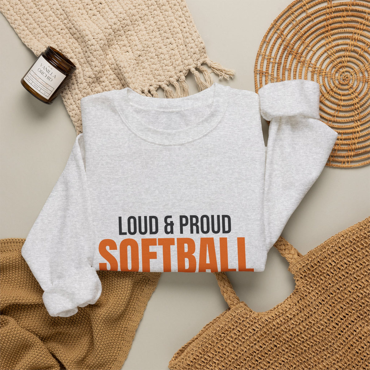 Loud and Proud Softball Mom Sweatshirt, Softball Mom Crewneck