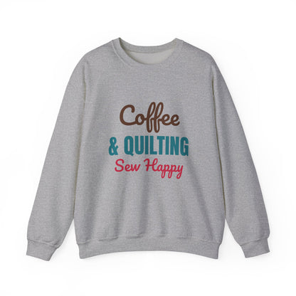Coffee and Quilting Sew Happy Sweatshirt