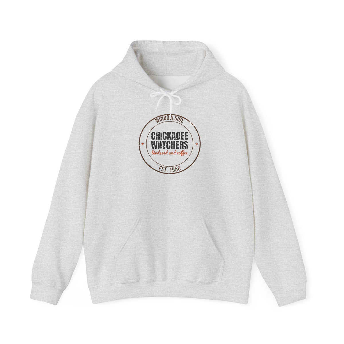 Window Side Chickadee Watchers Est. 1958 Hoodie, Vintage Birding Hoodie