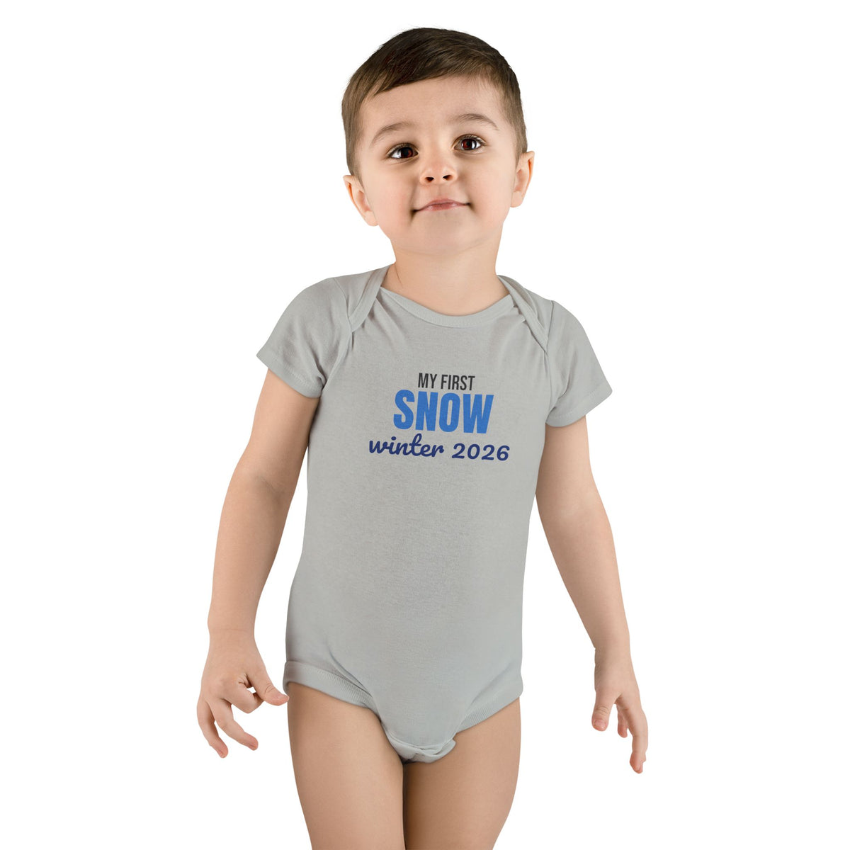 My First Snow Winter 2026 Baby Bodysuit