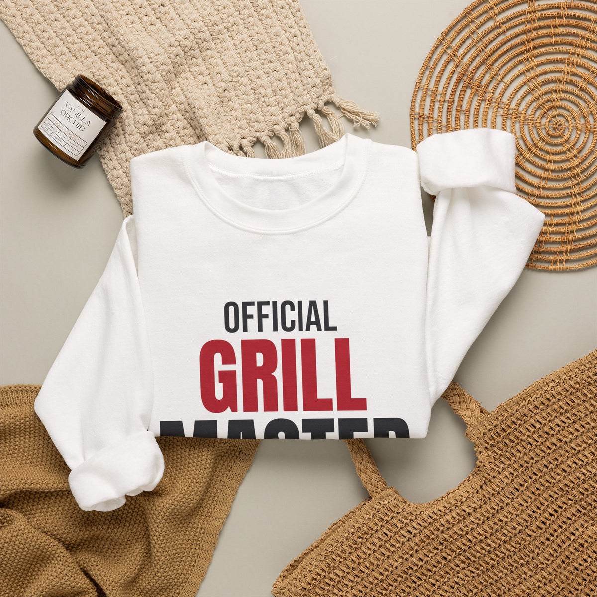 Official Grill Master Dad Sweatshirt, Grill Master Dad Crewneck