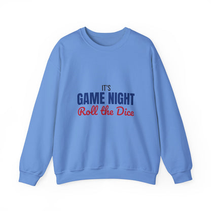 It's Game Night Roll the Dice Sweatshirt, Game Night Crewneck Sweatshirt
