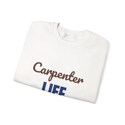 Carpenter Life Measure Twice Cut Once Sweatshirt, Carpenter Crewneck Sweatshirt