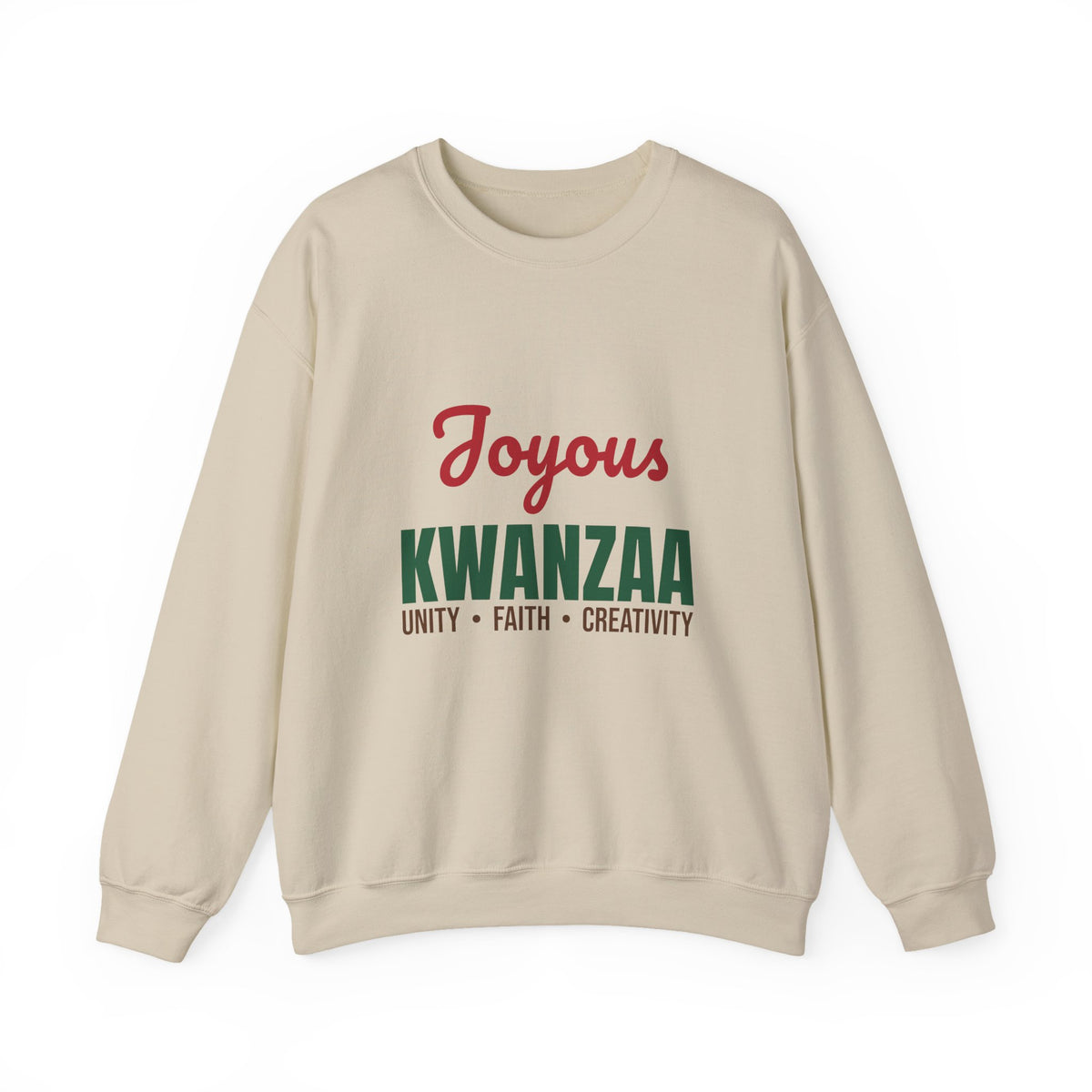 Joyous Kwanzaa Unity Faith Creativity Sweatshirt, Kwanzaa Crewneck Sweatshirt