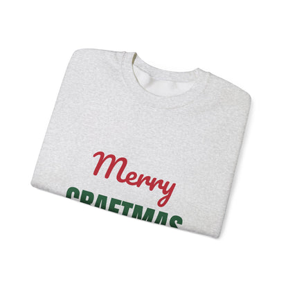 Merry Craftmas Sweatshirt, Crafter Christmas Crewneck