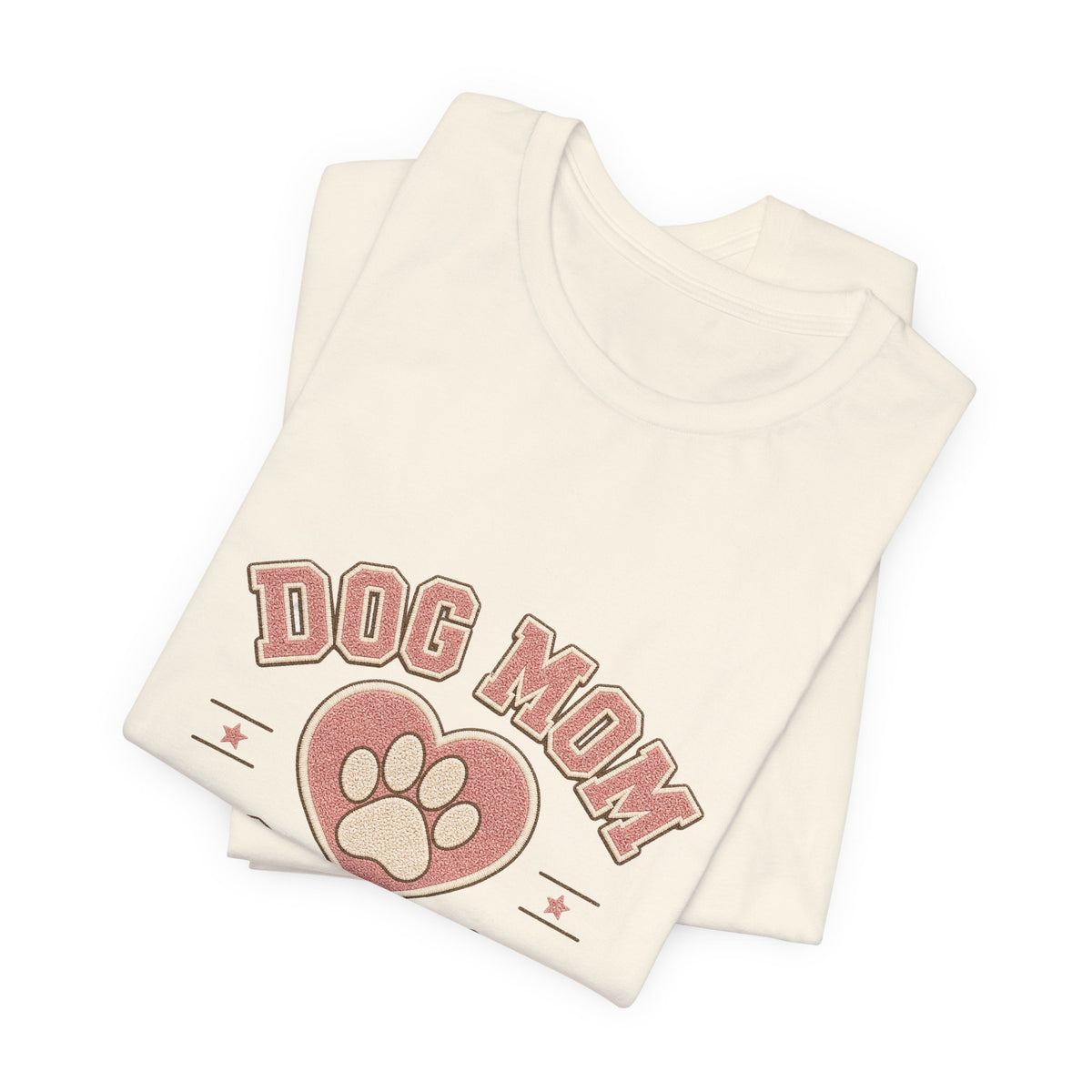 Dog Mom Club Shirt, Varsity Dog Mom T-Shirt, Paw Print Gift for Dog Lovers