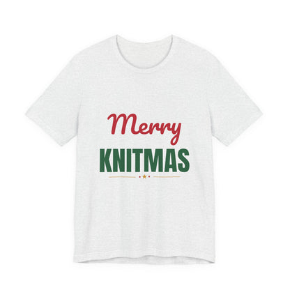 Merry Knitmas Shirt, Knitting Christmas T-Shirt, Knitter Gift