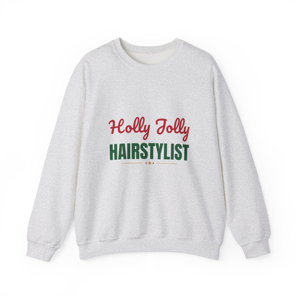 Holly Jolly Hairstylist Sweatshirt, Hairstylist Christmas Crewneck