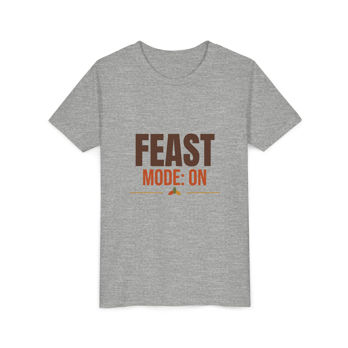 Feast Mode On Kids Shirt, Kids Funny Thanksgiving T-Shirt