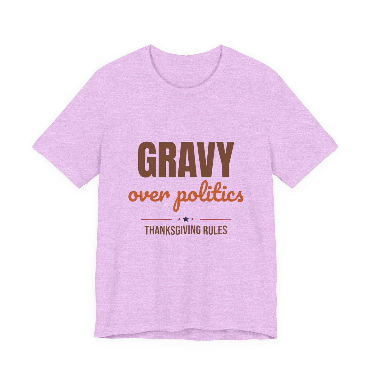 Gravy Over Politics Thanksgiving Rules Shirt, Funny Thanksgiving T-Shirt, Gravy Tee