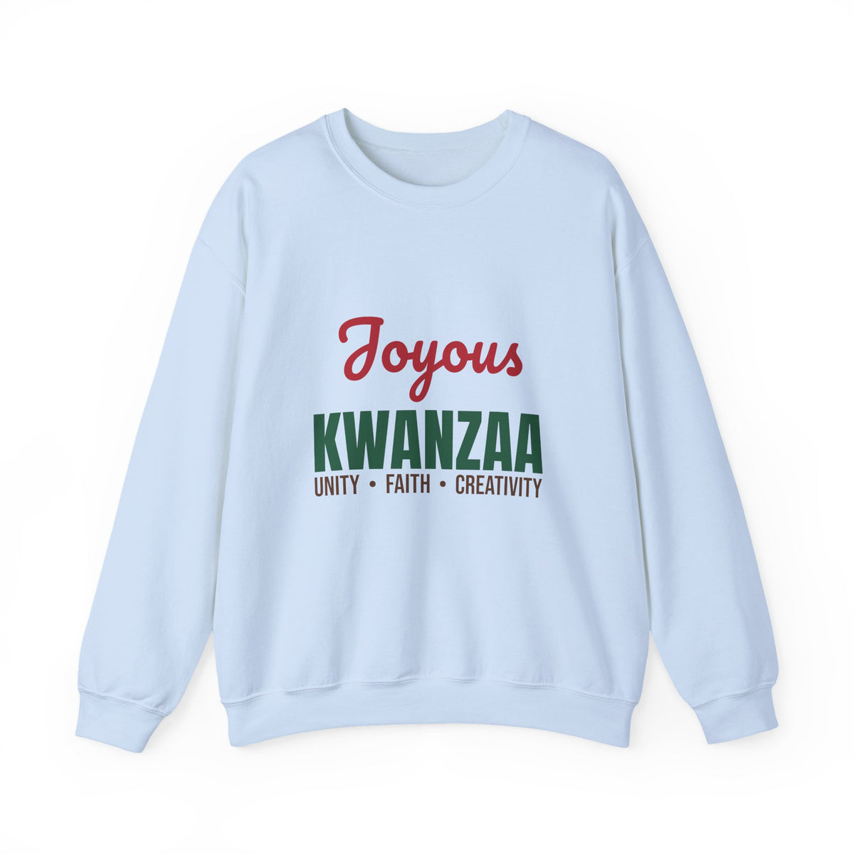 Joyous Kwanzaa Unity Faith Creativity Sweatshirt, Kwanzaa Crewneck Sweatshirt