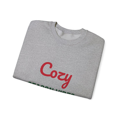 Cozy Season Vibes Sweatshirt, Winter Crewneck, Cozy Holiday Sweater