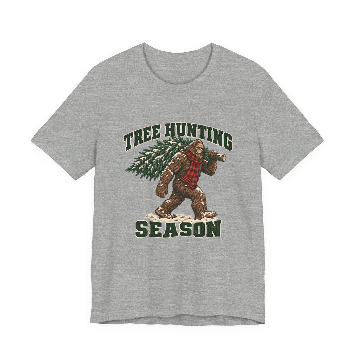 Tree Hunting Season Bigfoot Christmas Tree Shirt, Bigfoot Christmas T-Shirt, Bigfoot Christmas Gift