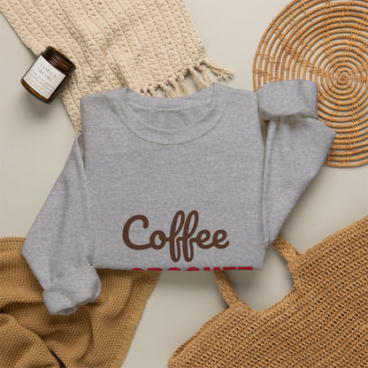 Coffee and Crochet Hooked on Both Sweatshirt, Crochet Crewneck, Yarn Lover Gift