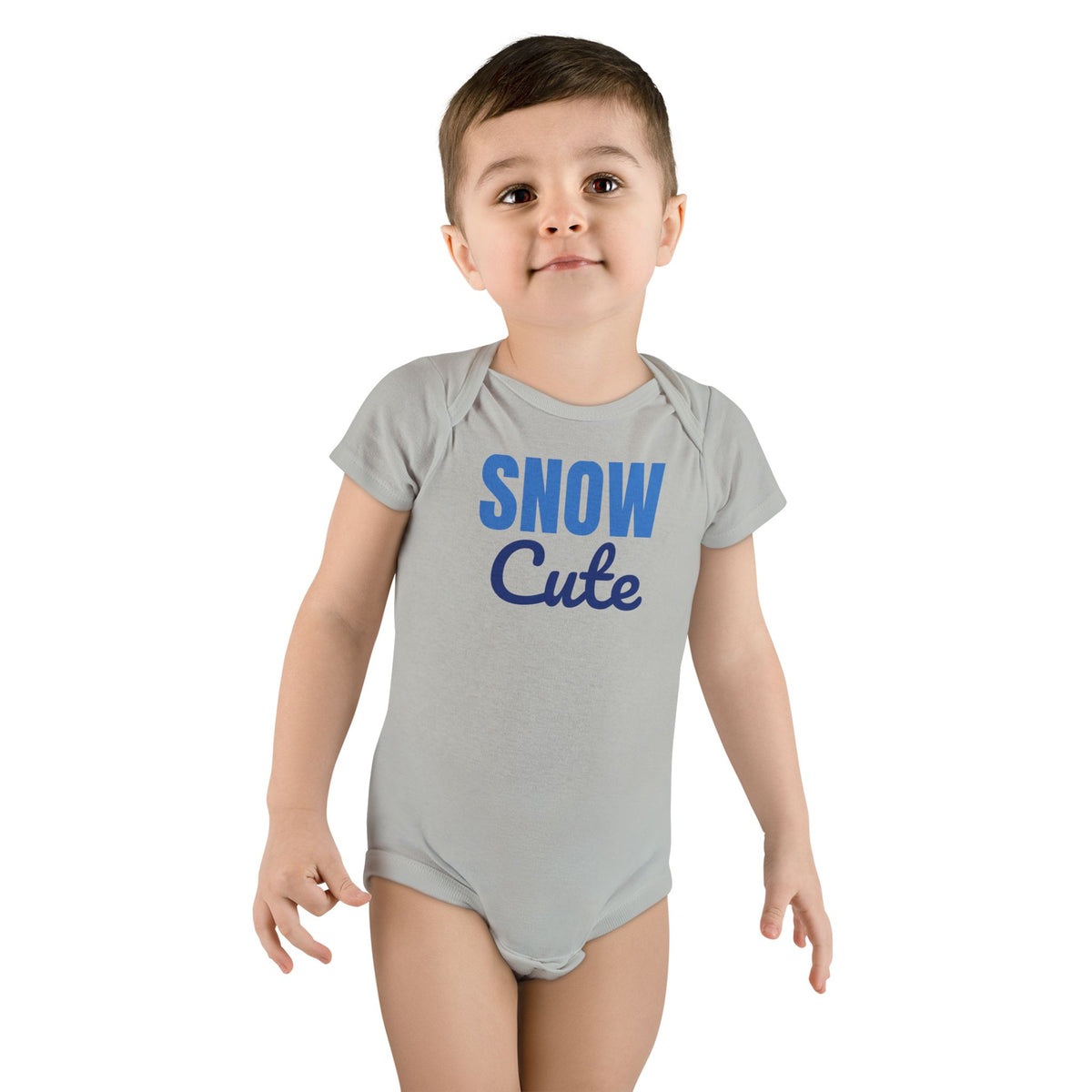 Snow Cute Winter Baby Bodysuit, Christmas Baby Onesie