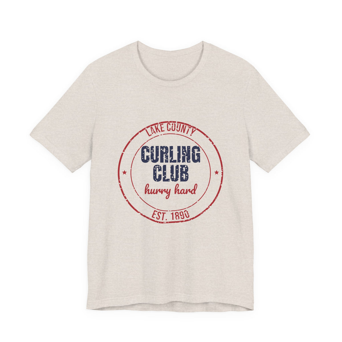 Lake County Curling Club Hurry Hard Est. 1890 Shirt, Vintage Curling T-Shirt, Vintage Curling Gift