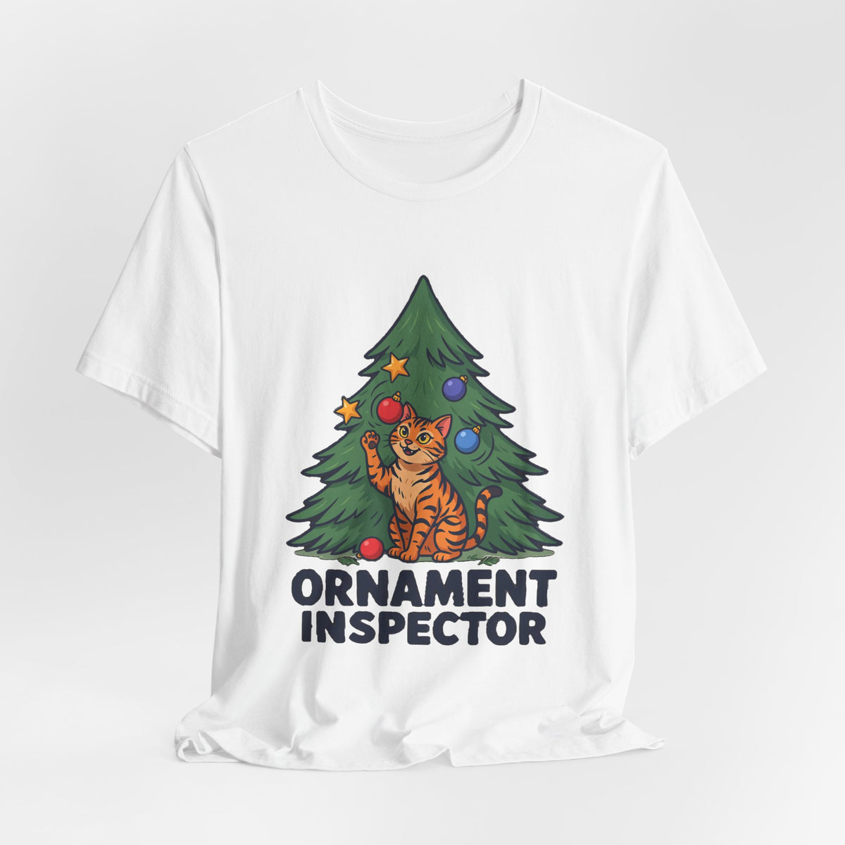 Ornament Inspector Christmas Cat Shirt, Ornament Inspector Christmas Cat T-Shirt