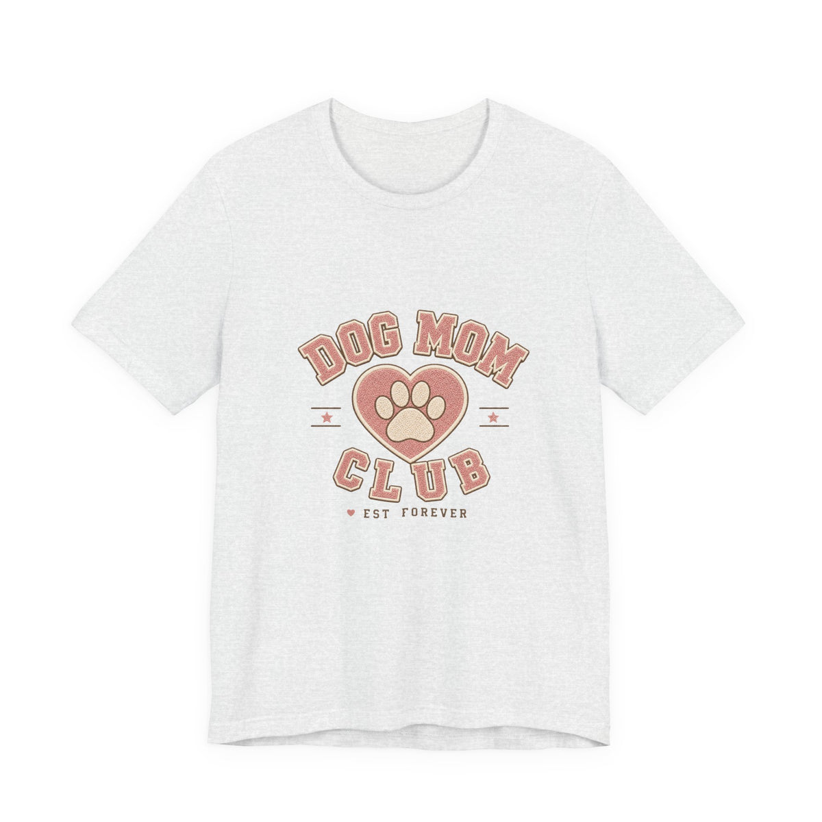 Dog Mom Club Shirt, Varsity Dog Mom T-Shirt, Paw Print Gift for Dog Lovers