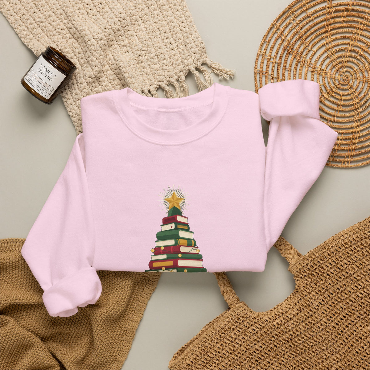 Merry Bookmas Sweatshirt, Bookish Christmas Crewneck, Book Lover Sweater