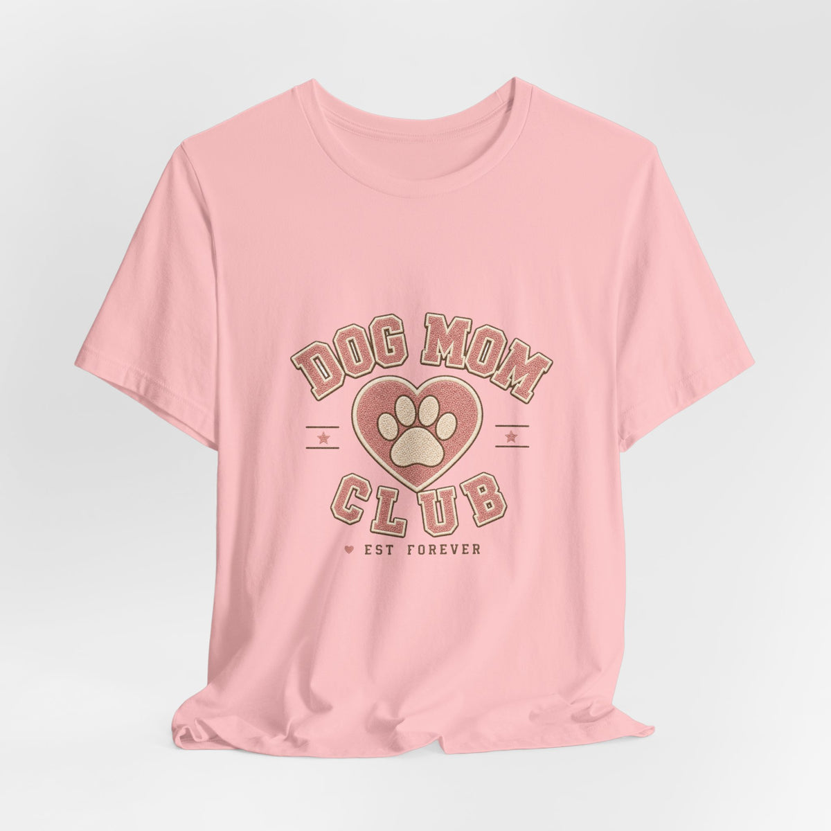 Dog Mom Club Shirt, Varsity Dog Mom T-Shirt, Paw Print Gift for Dog Lovers
