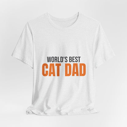 World's Best Cat Dad Shirt, Cat Dad T-Shirt, Cat Lover Gift