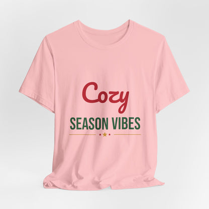 Cozy Season Vibes Shirt, Winter T-Shirt, Cozy Holiday Tee