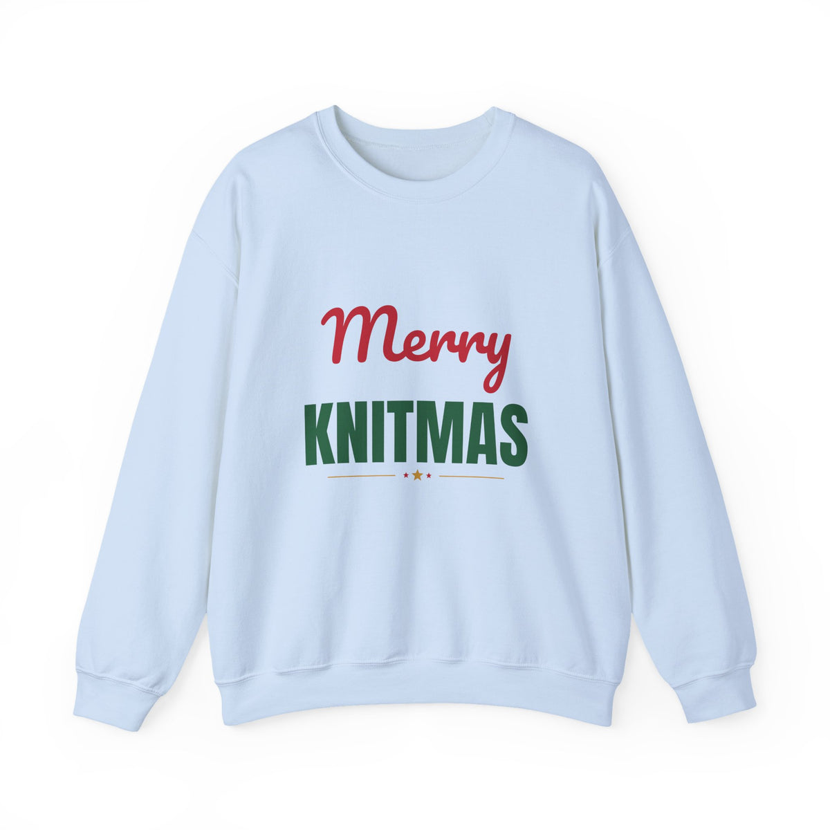 Merry Knitmas Sweatshirt, Knitting Christmas Crewneck, Knitter Gift