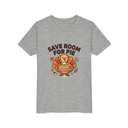 Save Room for Pie Thanksgiving Turkey Kids Shirt, Kids Save Room for Pie Thanksgiving Tee