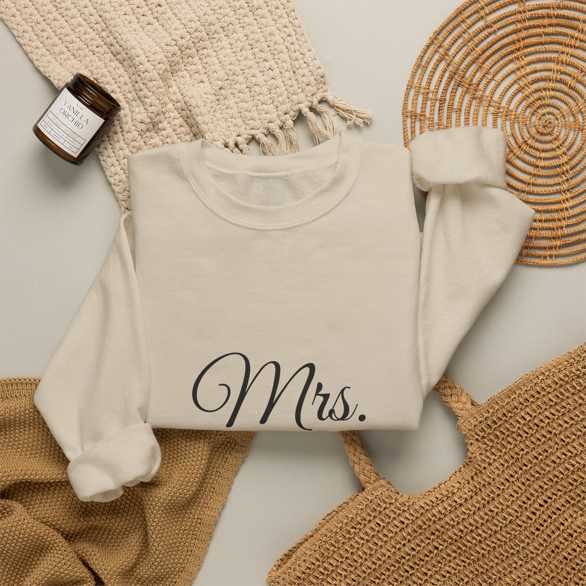 Mrs Est 2026 Sweatshirt, Bride Crewneck, Bridal Shower and Honeymoon Gift