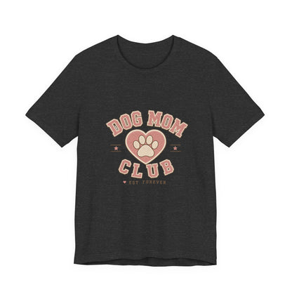 Dog Mom Club Shirt, Varsity Dog Mom T-Shirt, Paw Print Gift for Dog Lovers