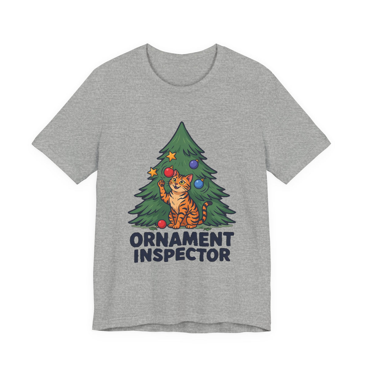 Ornament Inspector Christmas Cat Shirt, Ornament Inspector Christmas Cat T-Shirt