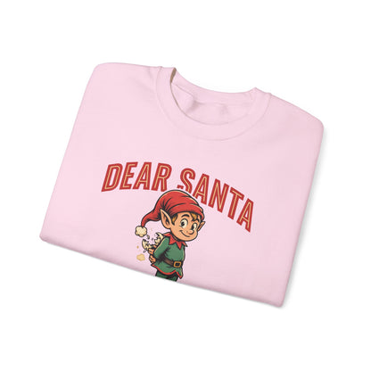 Dear Santa I Can Explain Sweatshirt, Funny Christmas Crewneck