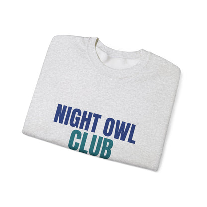 Night Owl Club Awake Past Midnight Sweatshirt, Night Owl Club Crewneck Sweatshirt