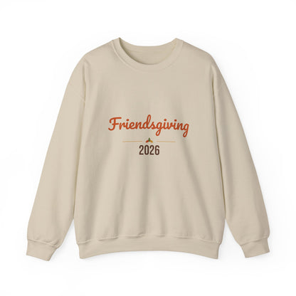 Friendsgiving 2026 Sweatshirt, Thanksgiving Crewneck, Matching Friends Fall Tee