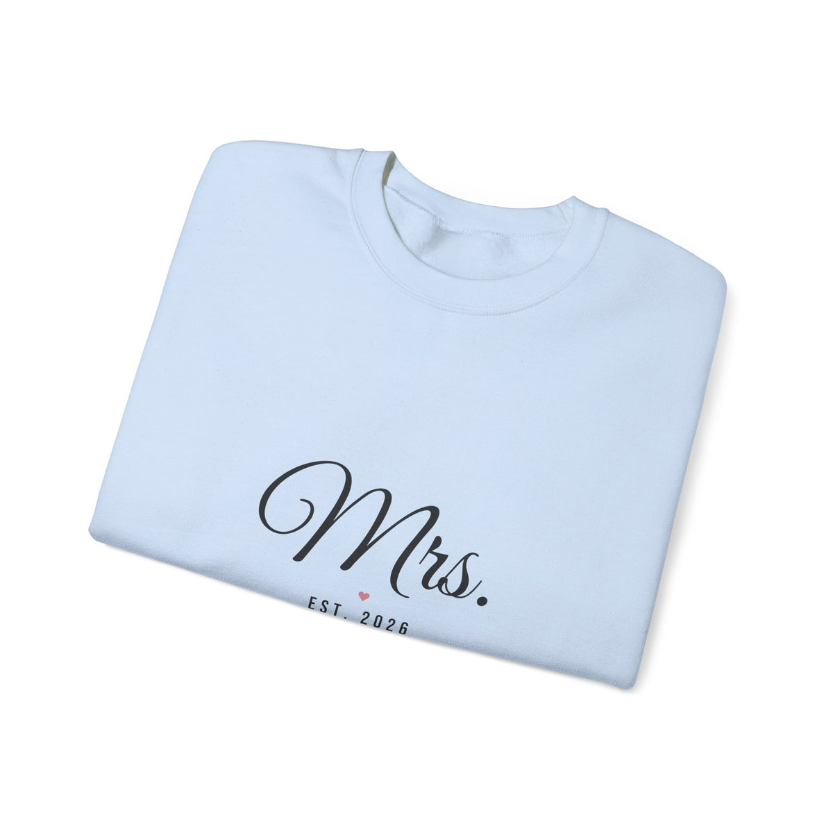 Mrs Est 2026 Sweatshirt, Bride Crewneck, Bridal Shower and Honeymoon Gift