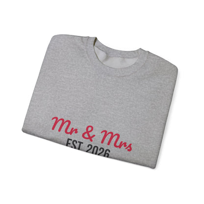 Mr and Mrs Est 2026 Sweatshirt, Wedding Gift Crewneck