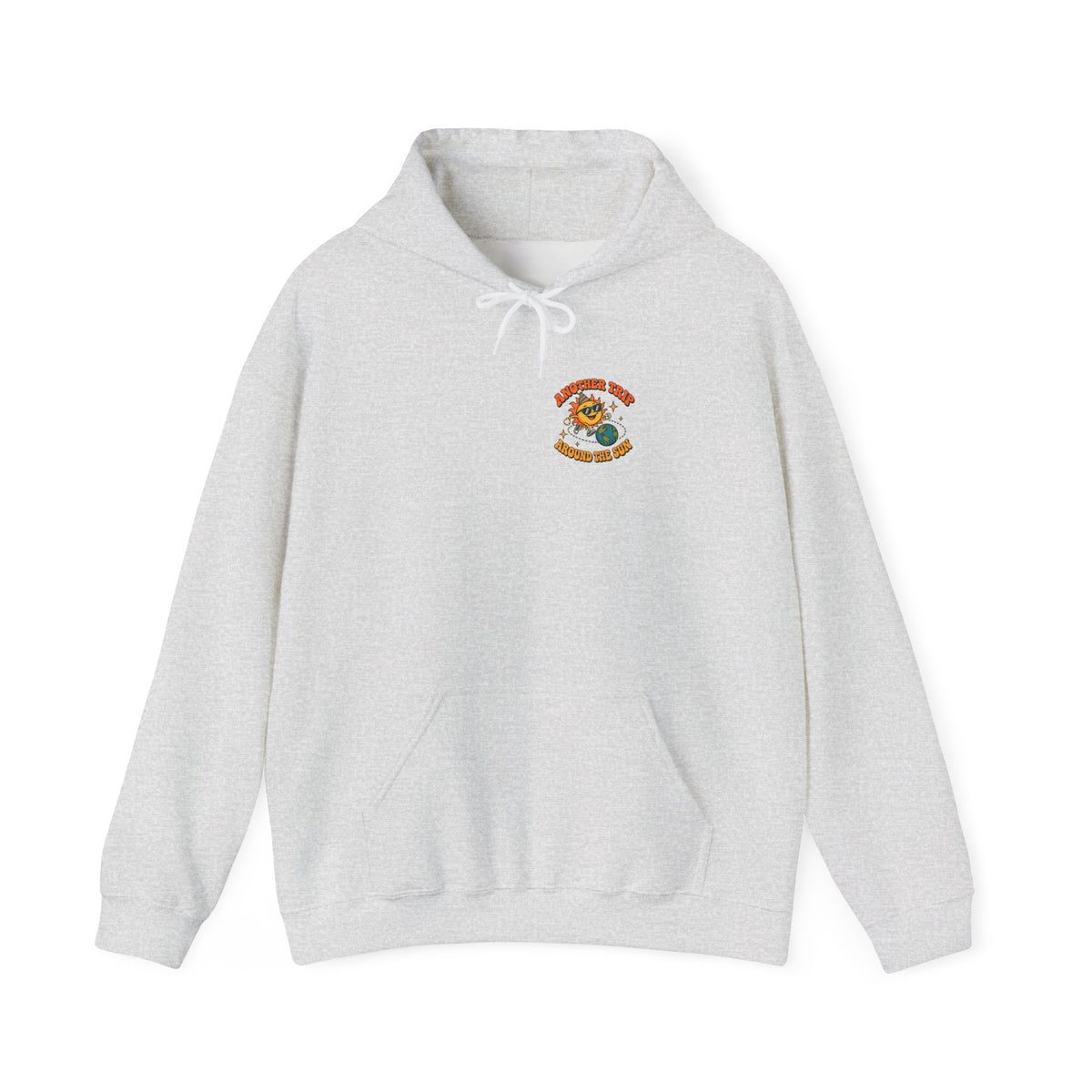 Another Trip Around the Sun Hoodie, Front and Back Retro Birthday Hoodie