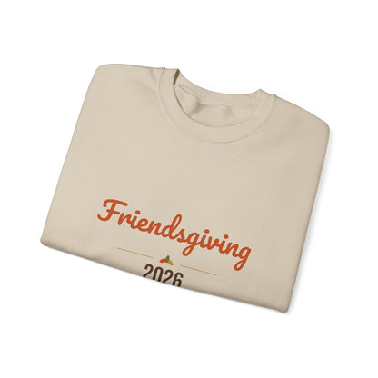 Friendsgiving 2026 Sweatshirt, Thanksgiving Crewneck, Matching Friends Fall Tee